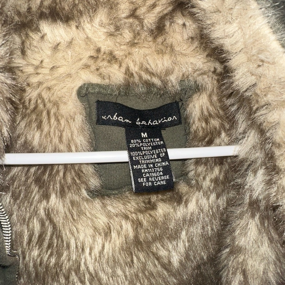 Urban Behavior Fur Zip Up Sweater - Picture 7 of 8